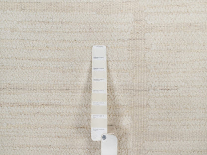 Modern / Contemporary hand-knotted wool rug in Ivory, 8'1" x 10'1" — SKU O092147 (view 7)