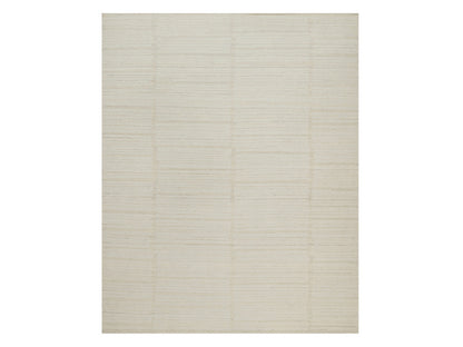 Modern / Contemporary hand-knotted wool rug in Ivory, 8'1" x 10' — SKU O092148