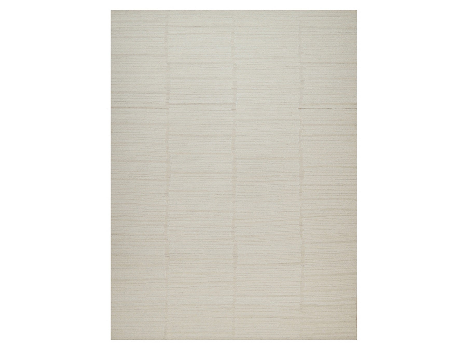 Modern / Contemporary hand-knotted wool rug in Ivory, 9'1" x 12'3" — SKU O092149