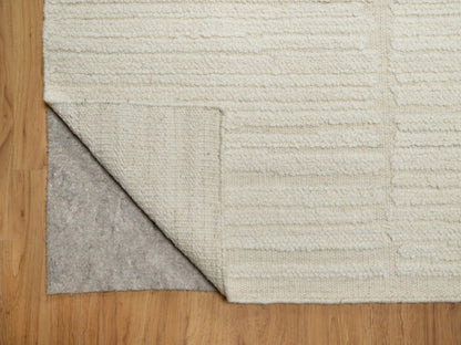 Modern / Contemporary hand-knotted wool rug in Ivory, 9'1" x 12'3" — SKU O092149 (view 4)