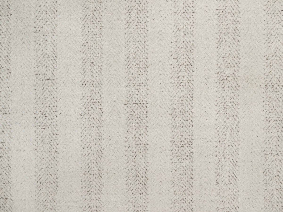 Modern / Contemporary hand-knotted wool rug in Ivory & Chocolate Brown, 9'1" x 12' — SKU O092150 (view 8)