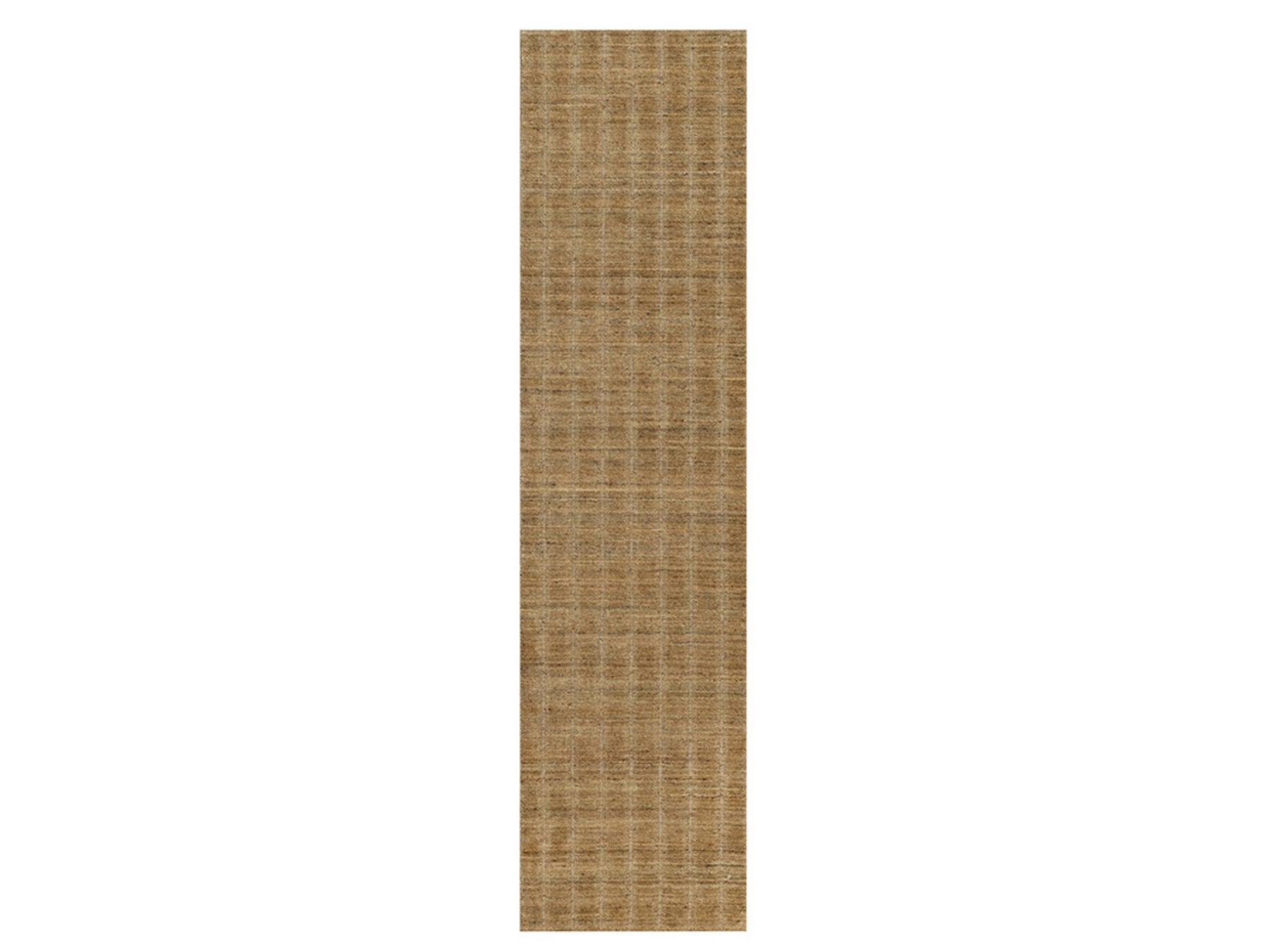 Brown 2'5" x 10'0" Modern and Contemporary Handloom Wool Rug - Sku: O092154