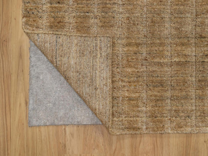 Brown 2'5" x 10'0" Modern and Contemporary Handloom Wool Rug - Sku: O092154