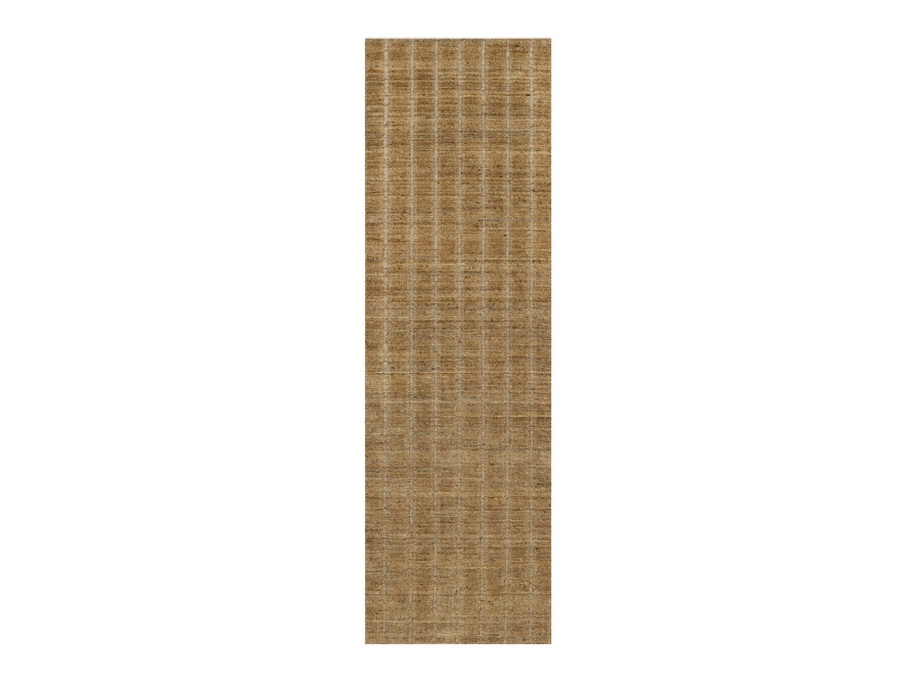 Brown 2'5" x 8'0" Modern and Contemporary Handloom Wool Rug - Sku: O092155