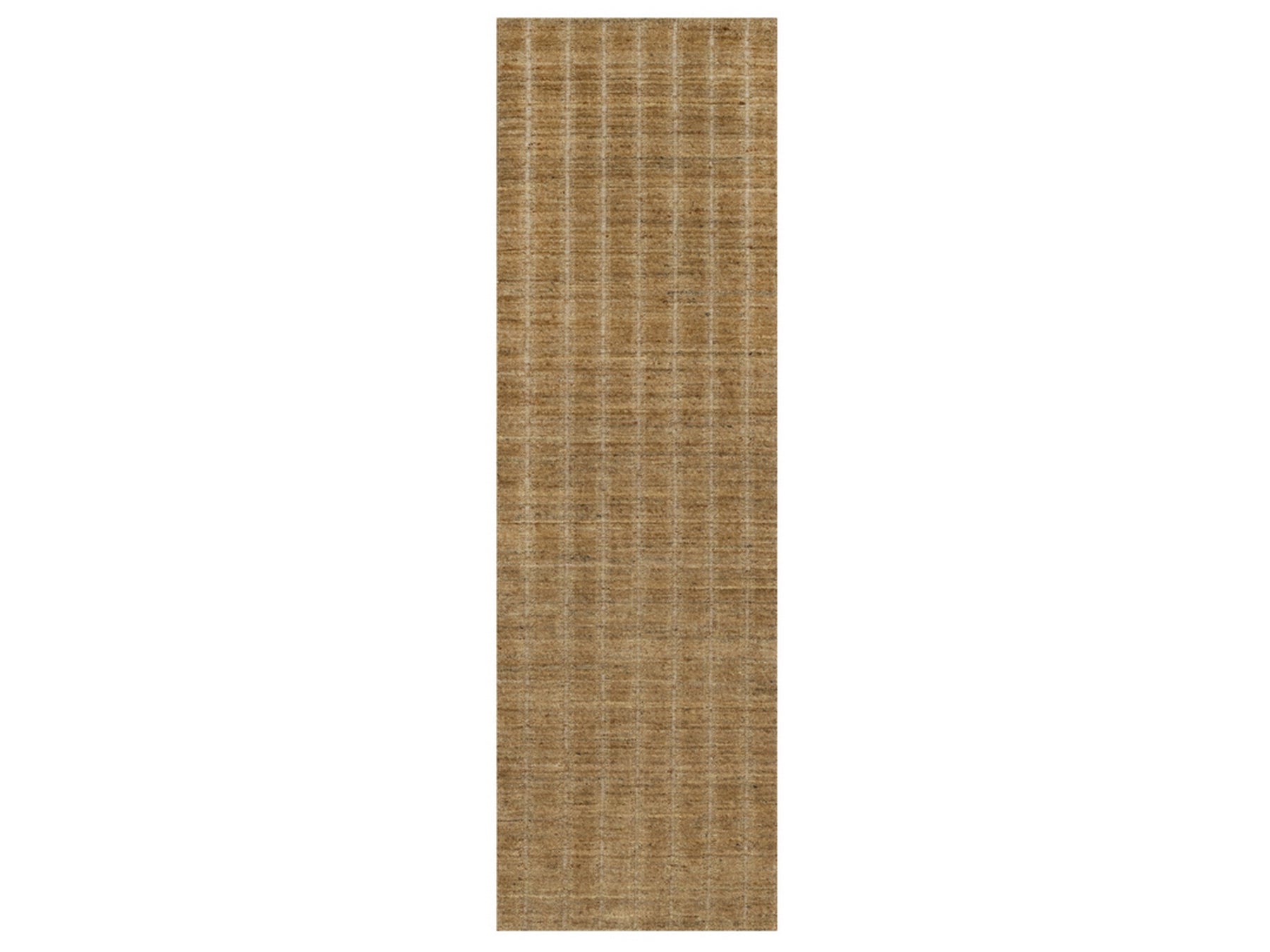 Brown 2'5" x 8'0" Modern and Contemporary Handloom Wool Rug - Sku: O092156