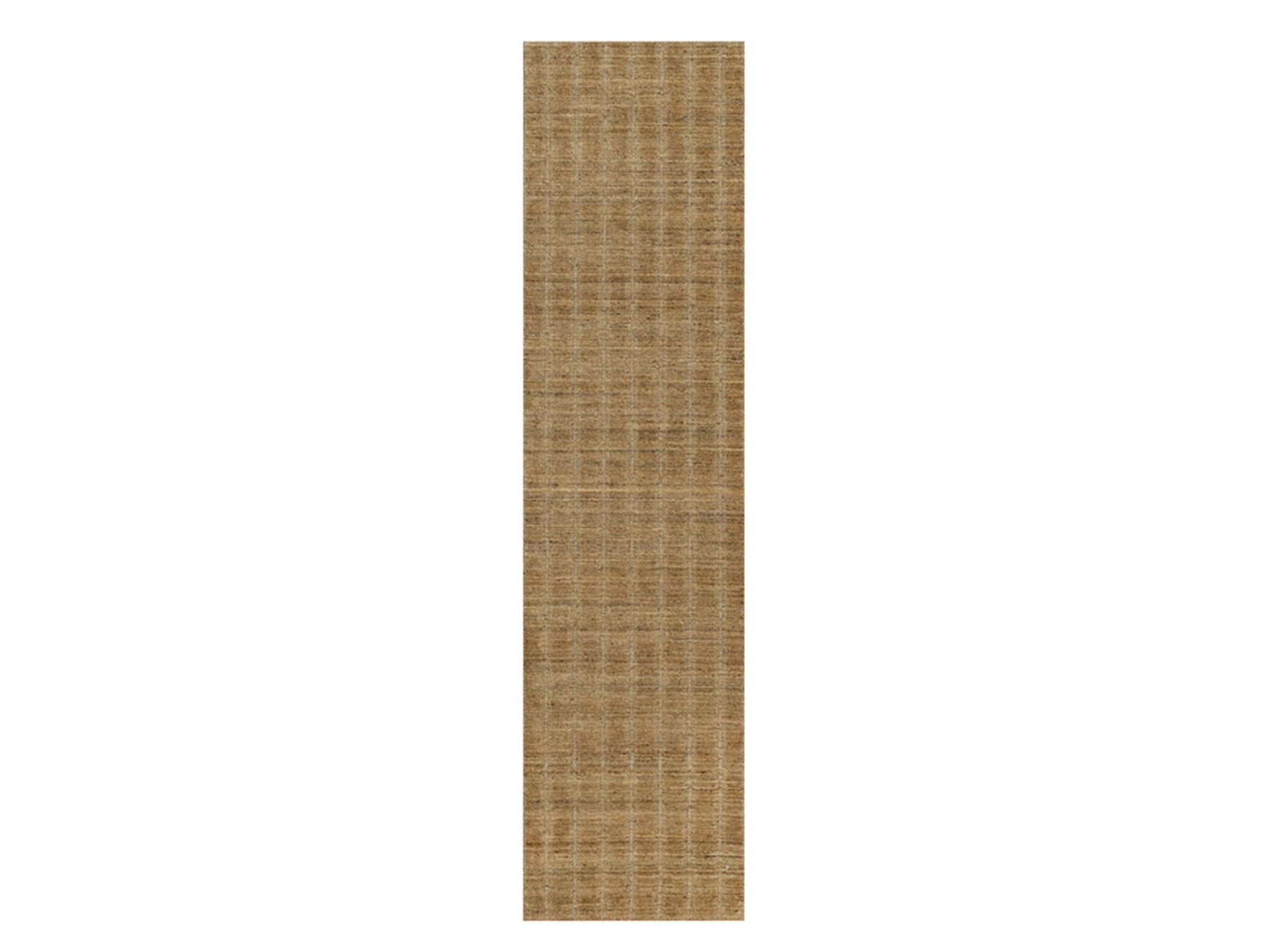 Brown 2'7" x 10'0" Modern and Contemporary Handloom Wool Rug - Sku: O092157