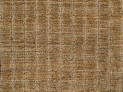Brown 5'0" x 5'0" Modern and Contemporary Handloom Wool Rug - Sku: O092160