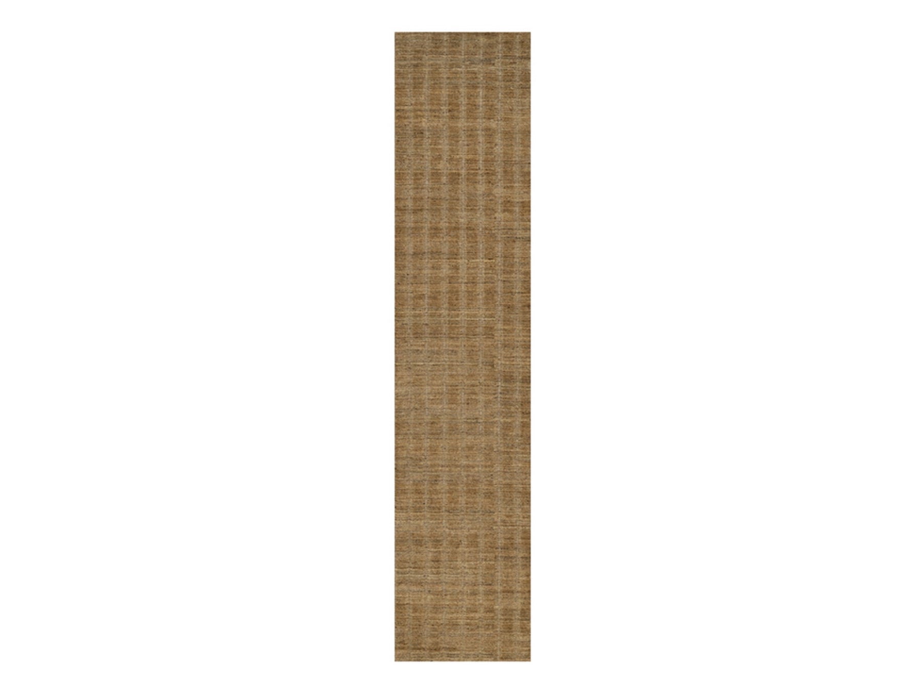 Brown 2'8" x 12'0" Modern and Contemporary Handloom Wool Rug - Sku: O092161