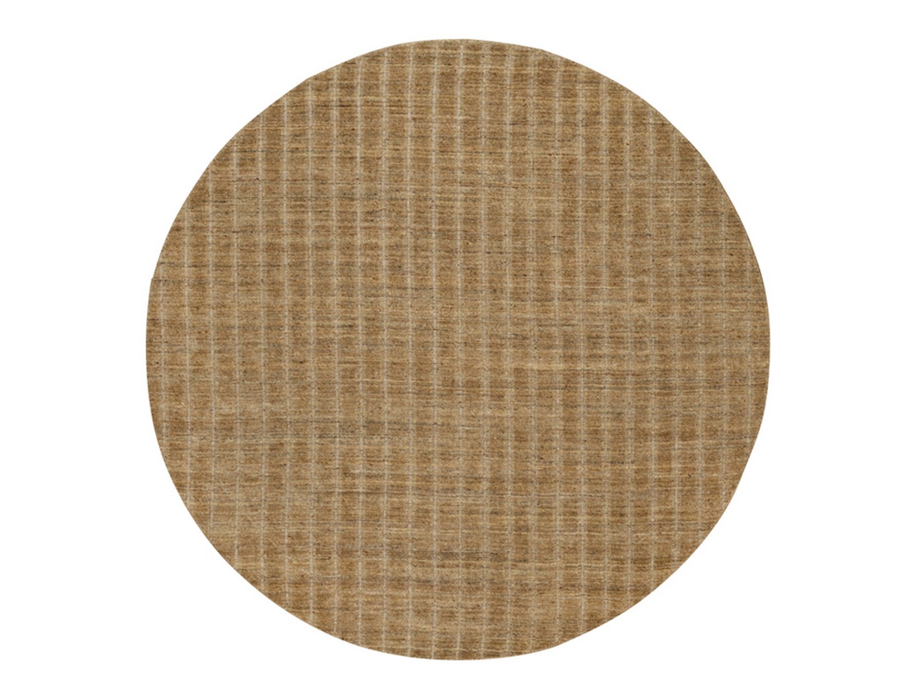 Brown 8'0" x 8'0" Modern and Contemporary Handloom Wool Rug - Sku: O092166