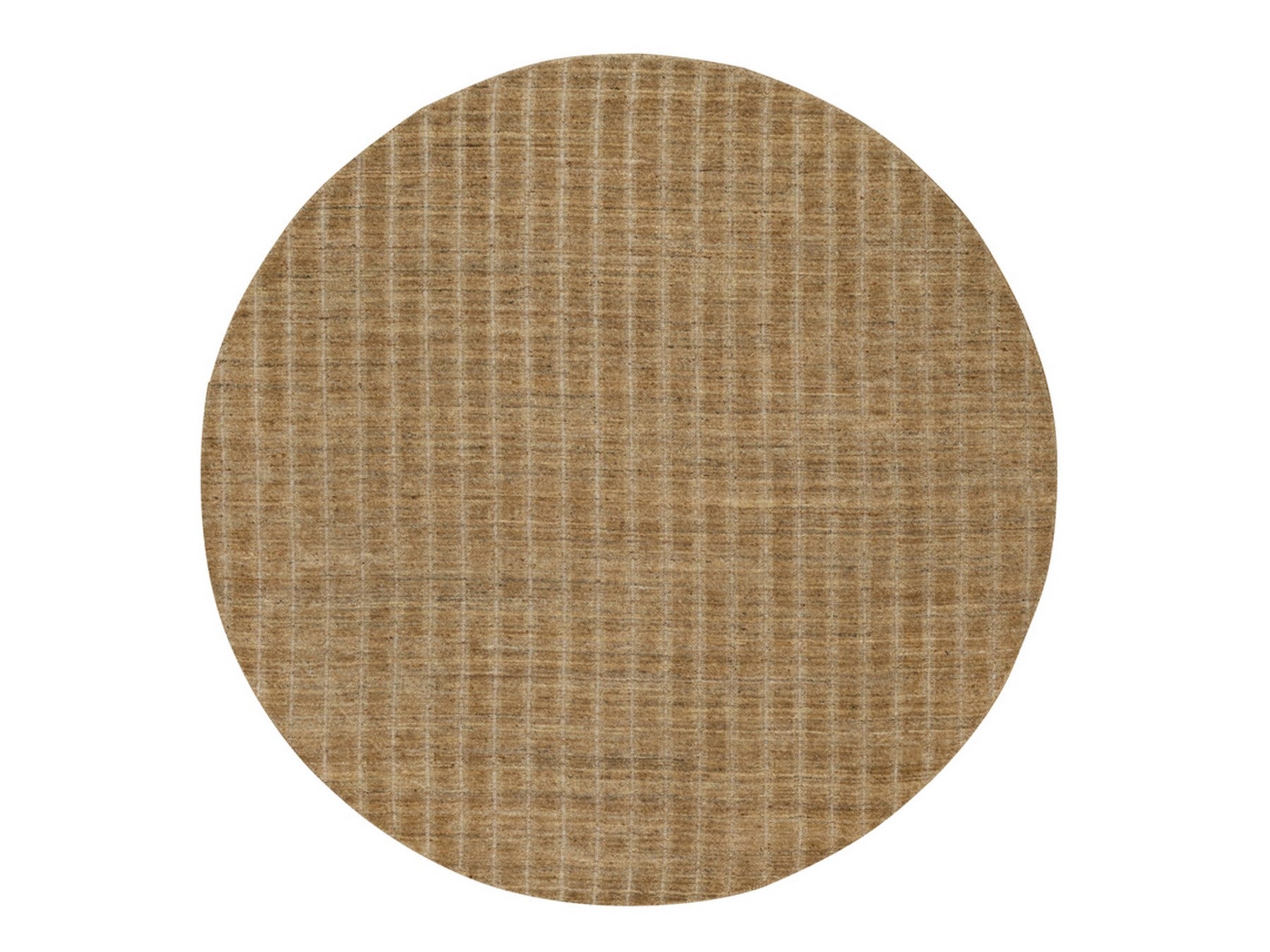 Brown 8'0" x 8'0" Modern and Contemporary Handloom Wool Rug - Sku: O092167