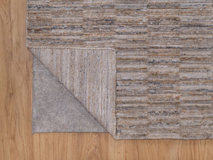 Brown 2'6" x 10'1" Modern and Contemporary Handloom Polyester Rug - Sku: O092172