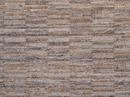 Brown 2'6" x 10'1" Modern and Contemporary Handloom Polyester Rug - Sku: O092172