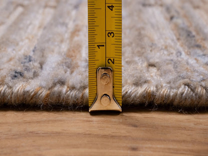 Brown 2'6" x 10'1" Modern and Contemporary Handloom Polyester Rug - Sku: O092172