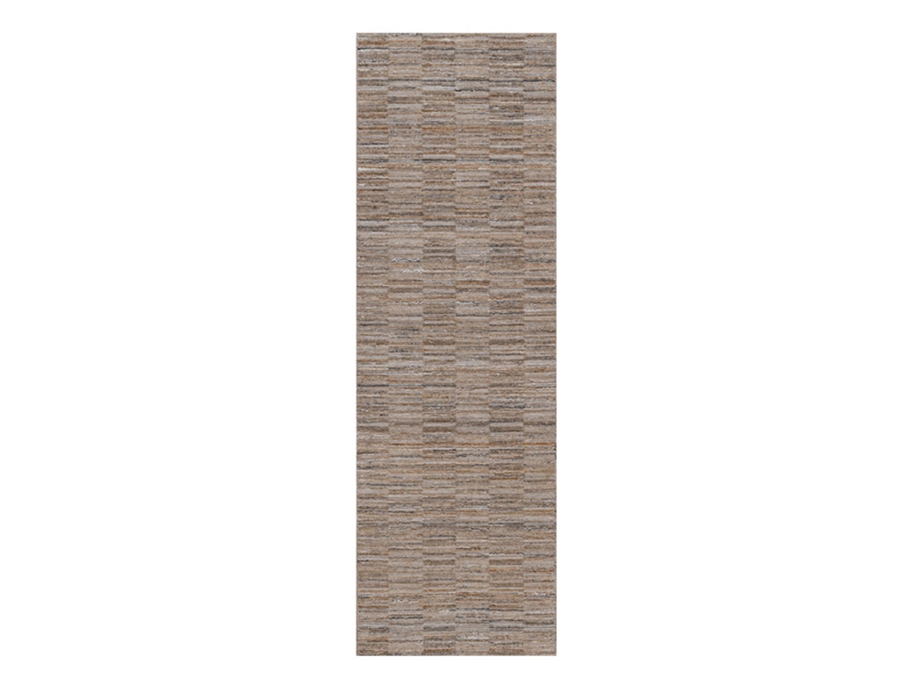 Brown 2'7" x 8'0" Modern and Contemporary Handloom Polyester Rug - Sku: O092173
