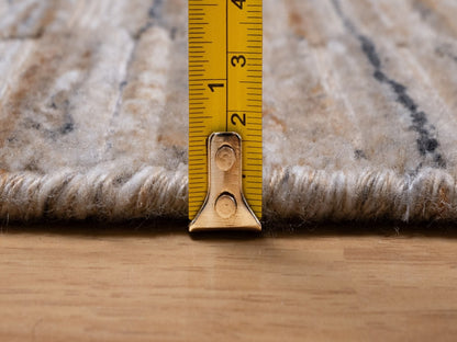 Brown 2'7" x 8'0" Modern and Contemporary Handloom Polyester Rug - Sku: O092173