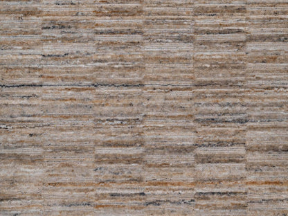 Brown 2'7" x 8'1" Modern and Contemporary Handloom Polyester Rug - Sku: O092174