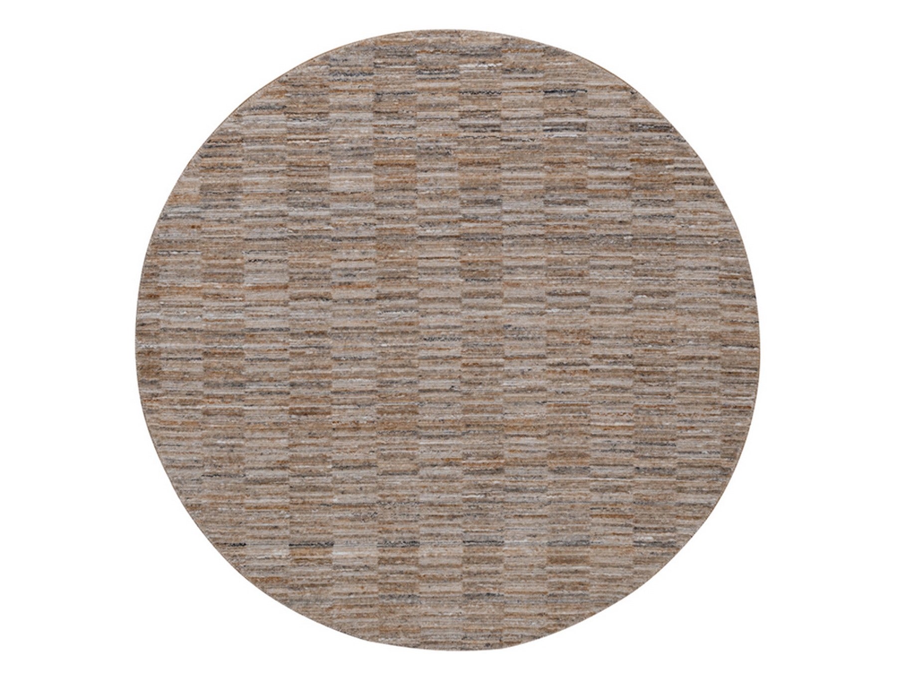 Brown 6'1" x 6'1" Modern and Contemporary Handloom Polyester Rug - Sku: O092177
