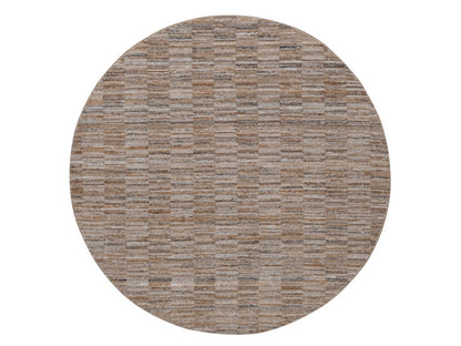 Brown 6'1" x 6'1" Modern and Contemporary Handloom Polyester Rug - Sku: O092177