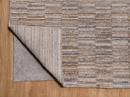 Brown 10'0" x 14'1" Modern and Contemporary Handloom Polyester Rug - Sku: O092178