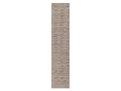 Brown 2'6" x 12'0" Modern and Contemporary Handloom Polyester Rug - Sku: O092180