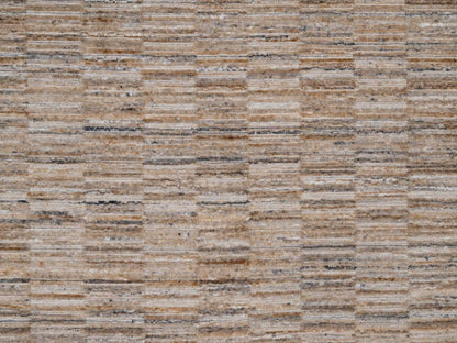 Brown 8'0" x 8'0" Modern and Contemporary Handloom Polyester Rug - Sku: O092181
