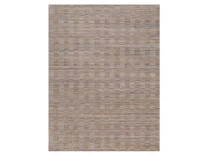 Brown 9'2" x 12'1" Modern and Contemporary Handloom Polyester Rug - Sku: O092182