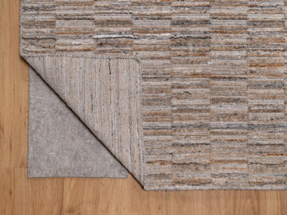 Brown 9'2" x 12'1" Modern and Contemporary Handloom Polyester Rug - Sku: O092182
