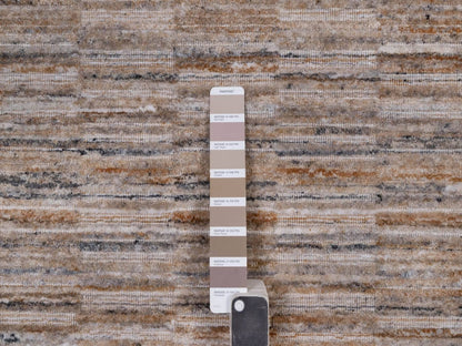 Brown 9'1" x 12'1" Modern and Contemporary Handloom Polyester Rug - Sku: O092183