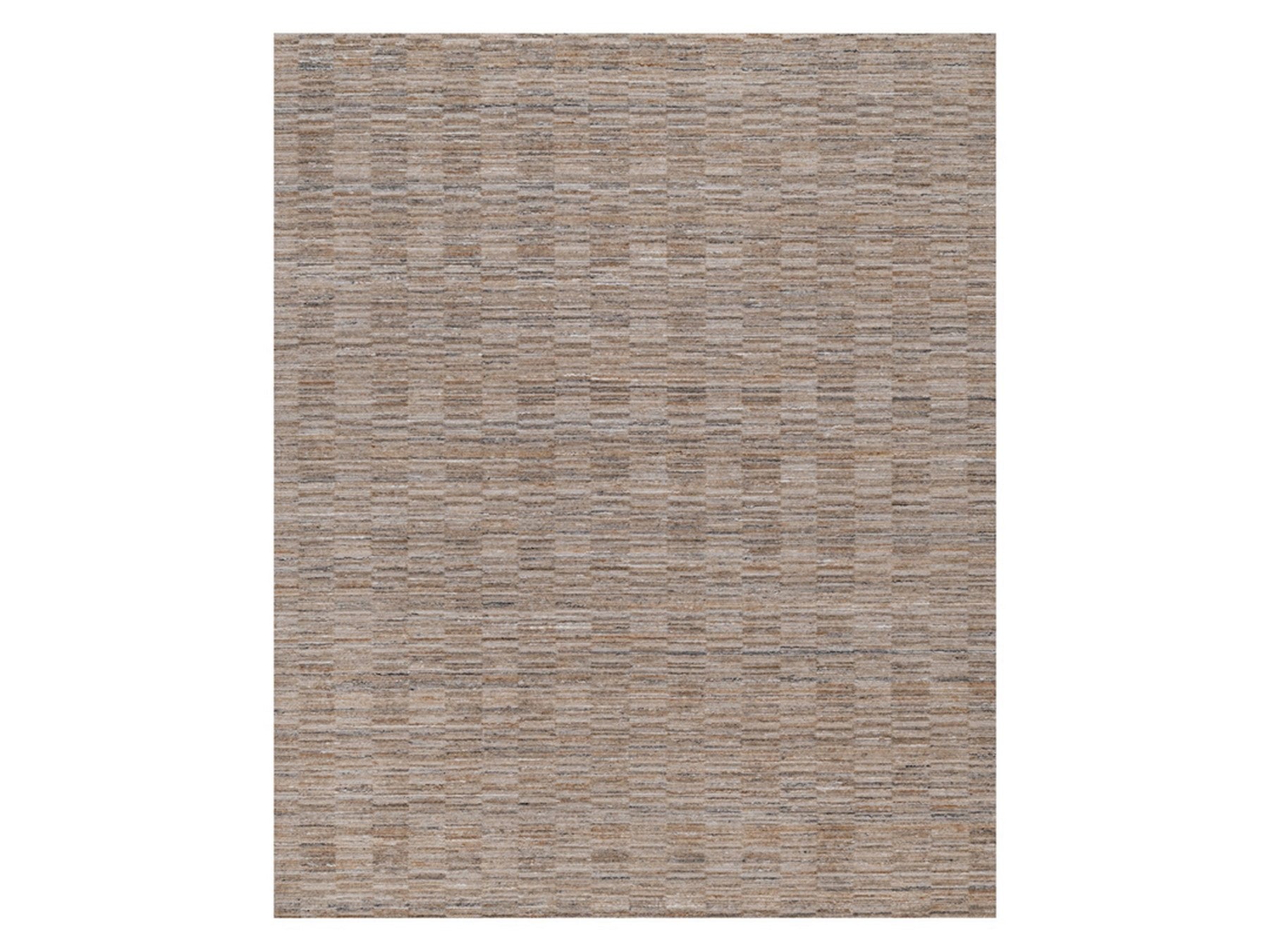 Brown 8'2" x 10'1" Modern and Contemporary Handloom Polyester Rug - Sku: O092184