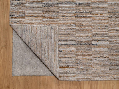 Brown 8'2" x 10'1" Modern and Contemporary Handloom Polyester Rug - Sku: O092184