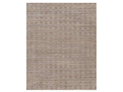 Brown 12'1" x 15'0" Modern and Contemporary Handloom Polyester Rug - Sku: O092186