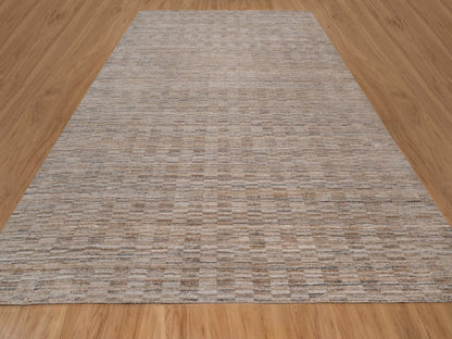 Brown 12'1" x 15'0" Modern and Contemporary Handloom Polyester Rug - Sku: O092186
