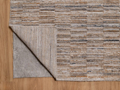 Brown 12'1" x 15'0" Modern and Contemporary Handloom Polyester Rug - Sku: O092186