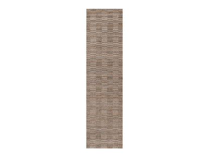 Brown 2'7" x 11'11" Modern and Contemporary Handloom Wool Rug - Sku: O092188