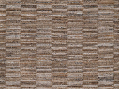 Brown 5'0" x 5'0" Modern and Contemporary Handloom Polyester Rug - Sku: O092190