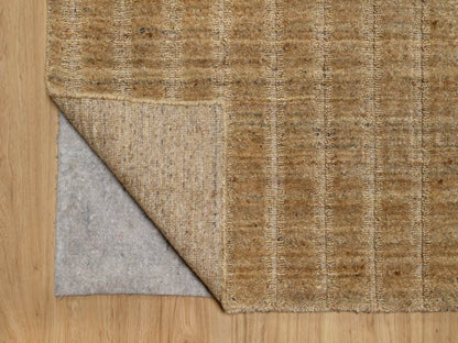 Brown 8'1" x 10'0" Modern and Contemporary Handloom Wool Rug - Sku: O092193