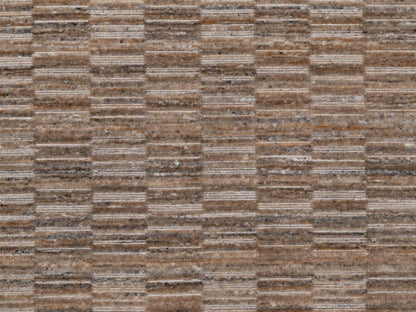 Brown 6'0" x 6'0" Modern and Contemporary Handloom Polyester Rug - Sku: O092194