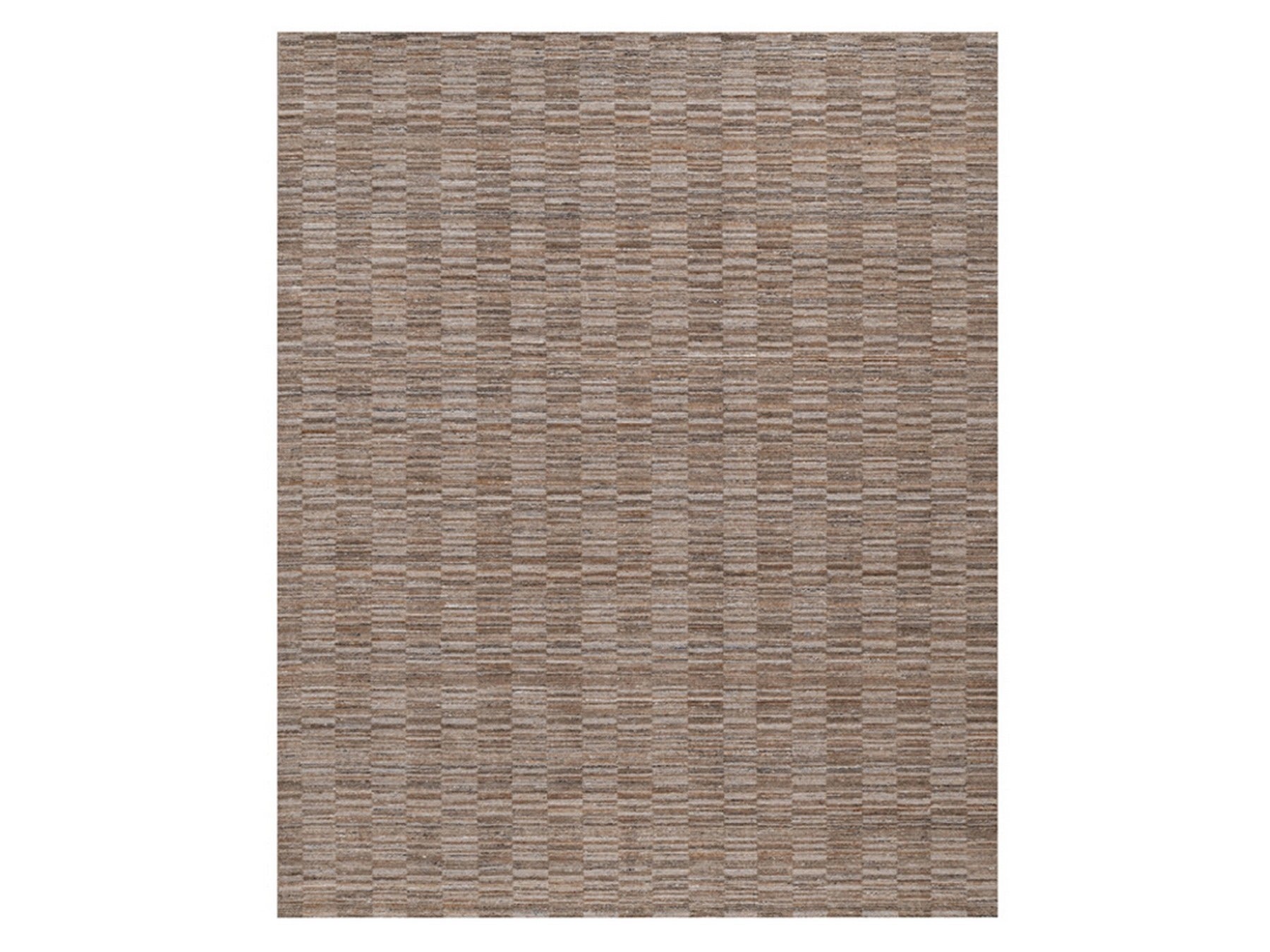 Brown 8'1" x 10'0" Modern and Contemporary Handloom Polyester Rug - Sku: O092196