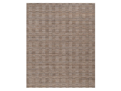 Brown 8'1" x 10'0" Modern and Contemporary Handloom Polyester Rug - Sku: O092196