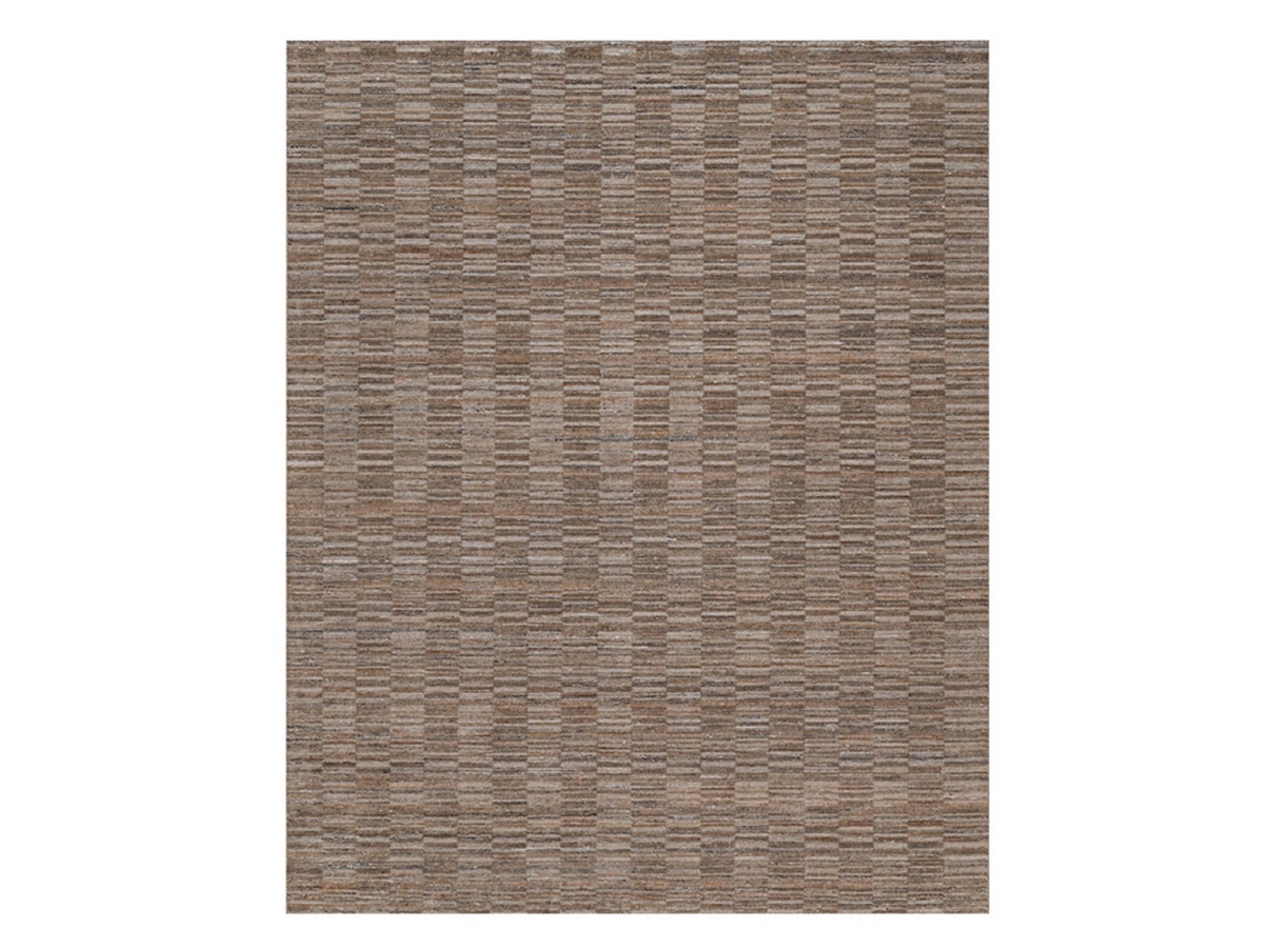 Brown 8'0" x 10'0" Modern and Contemporary Handloom Polyester Rug - Sku: O092197