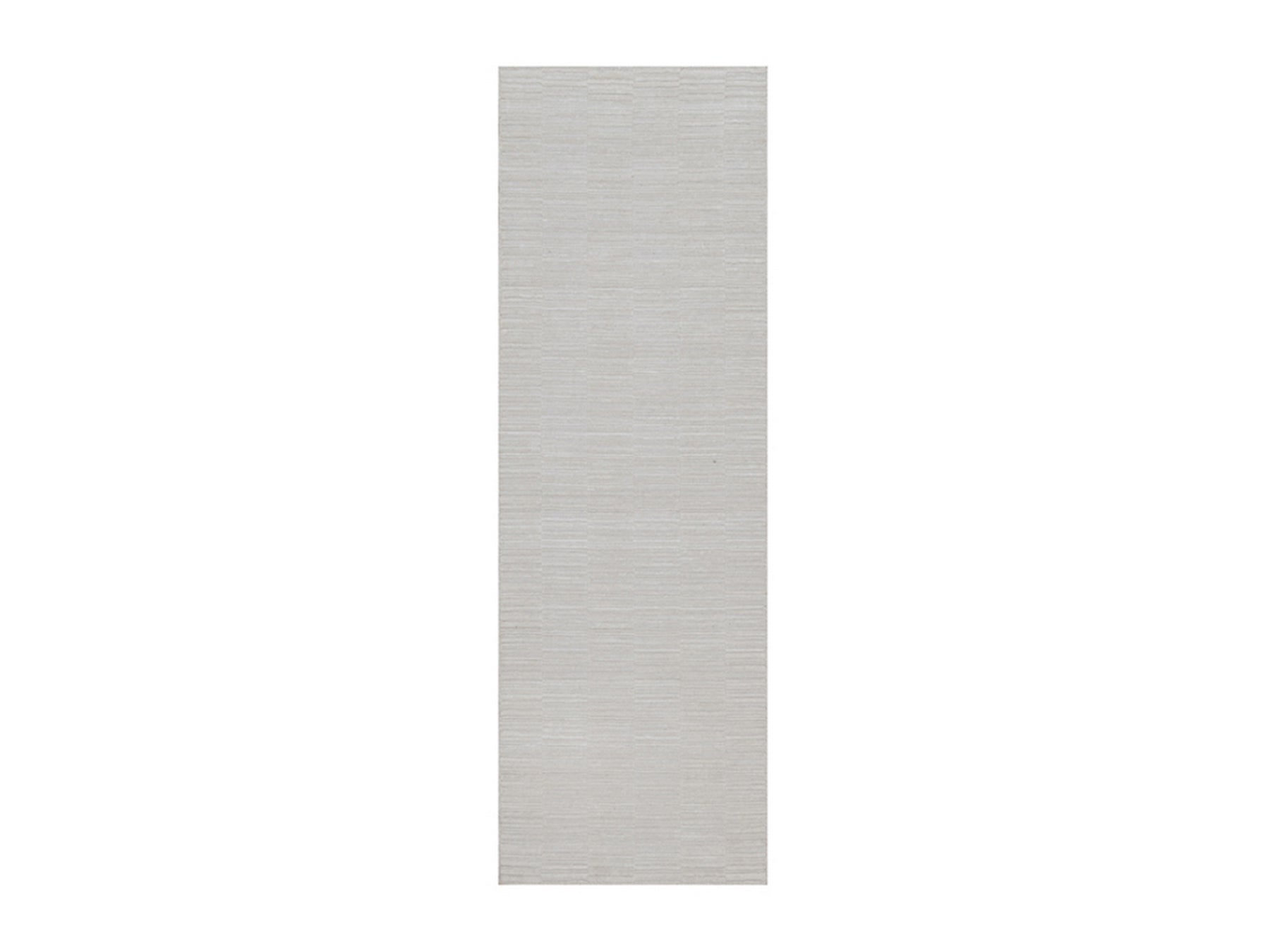 Ivory 2'8" x 8'0" Modern and Contemporary Handloom Polyester Rug - Sku: O092199