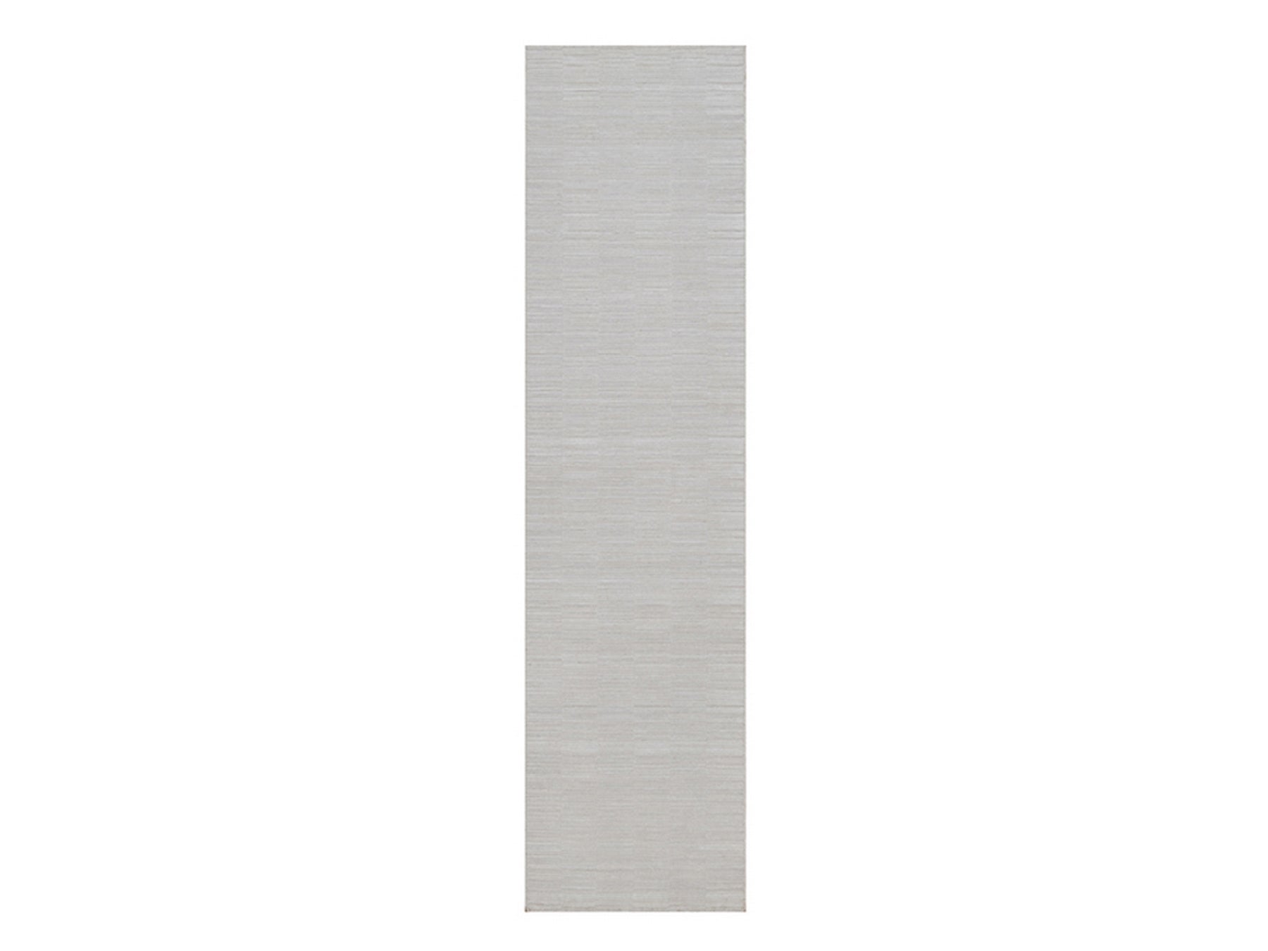 Ivory 2'6" x 10'0" Modern and Contemporary Handloom Polyester Rug - Sku: O092200