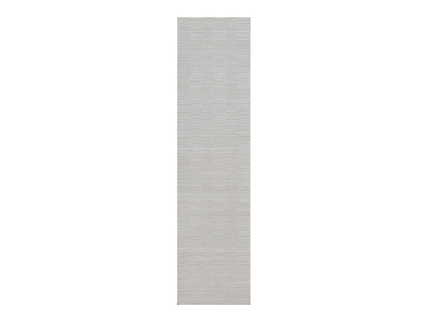 Modern / Contemporary hand-knotted polyester runner in Ivory, 2'6" x 10' — SKU O092201