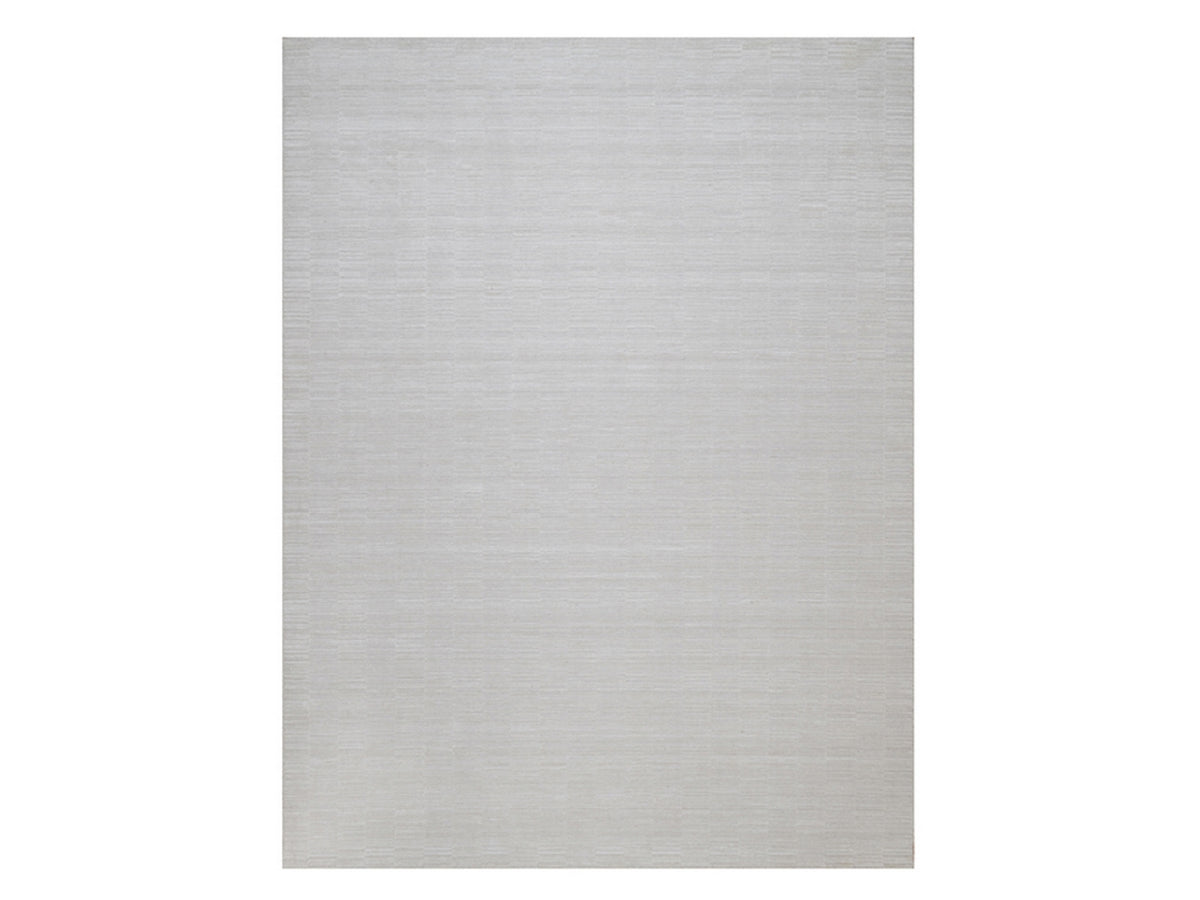 Modern / Contemporary hand-knotted polyester rug in Ivory, 9'1" x 12'1" — SKU O092205