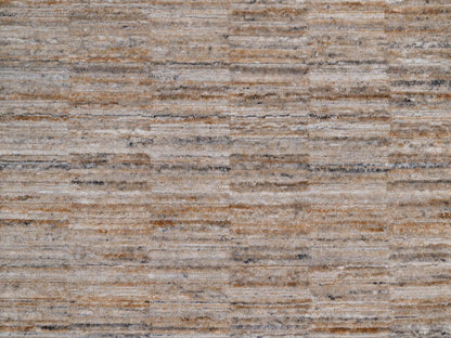 Brown 2'7" x 12'0" Modern and Contemporary Handloom Polyester Rug - Sku: O092206