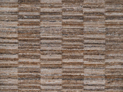 Brown 2'7" x 8'0" Modern and Contemporary Handloom Polyester Rug - Sku: O092207