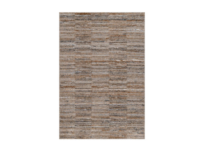 Brown 2'0" x 3'0" Modern and Contemporary Handloom Polyester Rug - Sku: O092209