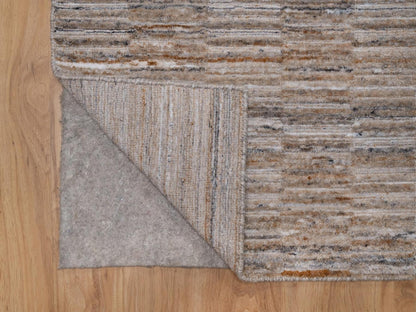Brown 2'0" x 3'0" Modern and Contemporary Handloom Polyester Rug - Sku: O092209