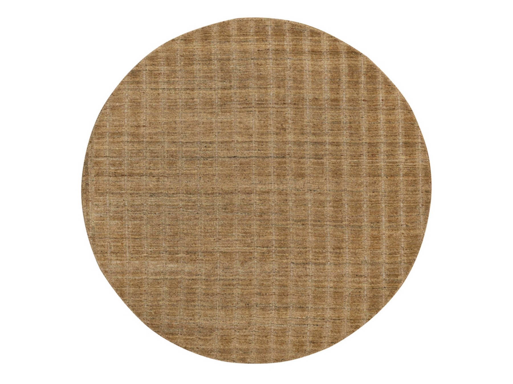Brown 6'0" x 6'0" Modern and Contemporary Handloom Wool Rug - Sku: O092213
