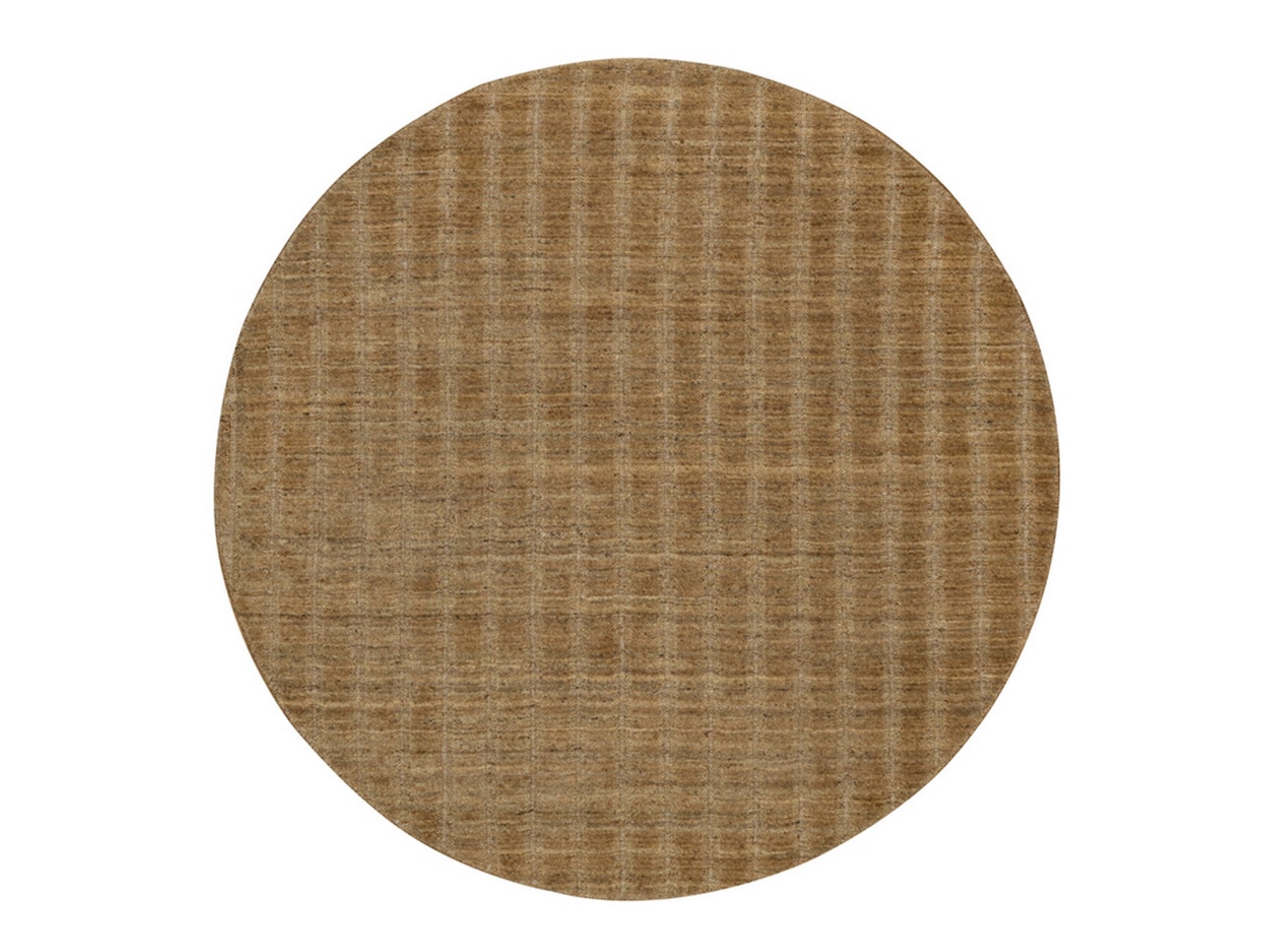Brown 6'0" x 6'0" Modern and Contemporary Handloom Wool Rug - Sku: O092214